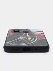 Красный чехол с рисунком на Xiaomi Redmi 12C (Сяоми Редми 12Ц)