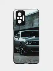 Серый металлик чехол с рисунком на Xiaomi Redmi Note 10 Pro (Сяоми Редми Нот 10 Про)
