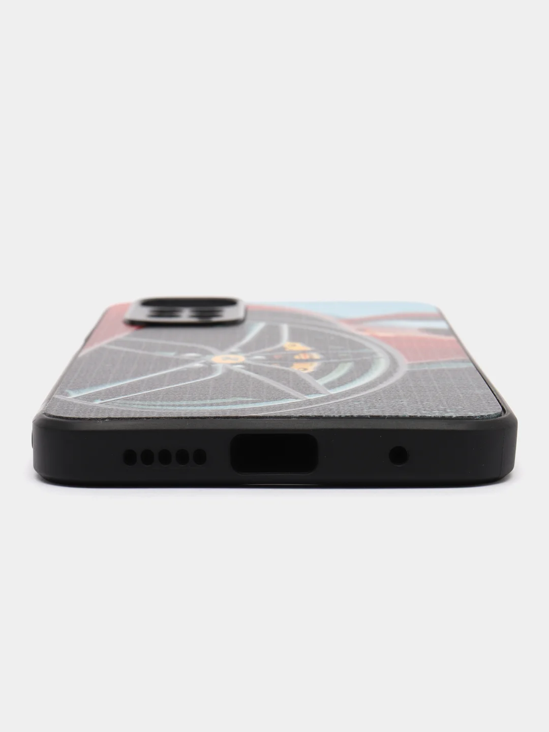 Красный чехол с рисунком на Xiaomi Redmi Note 11 4G и Redmi Note 11S 4G (Редми Нот 11 и  Нот 11с)