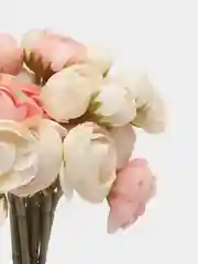 Белый искусственные цветы розы, пионы, камелии, букет