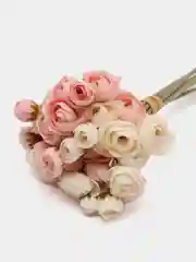 Белый искусственные цветы розы, пионы, камелии, букет