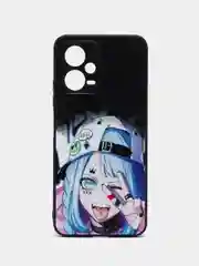 Сиреневый чехол с рисунком на Xiaomi Poco X5 и Redmi Note 12 5G (Сяоми Поко Х5 и Редми Нот 12 5Г)