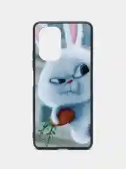Белый чехол с рисунком на Xiaomi Poco F3 и Redmi K40, Сяоми Поко Ф3 и Редми К40