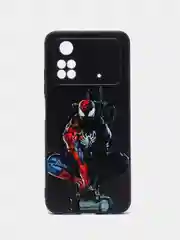 Темно-синий чехол с ярким рисунком/принтом на Xiaomi Poco M4 Pro 4G 6,43" (Сяоми Поко М4 Про 4G 6.43")