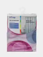 Штора для ванной комнаты Frap, 12 колец, штора для душа,шторка,штора с рисунком