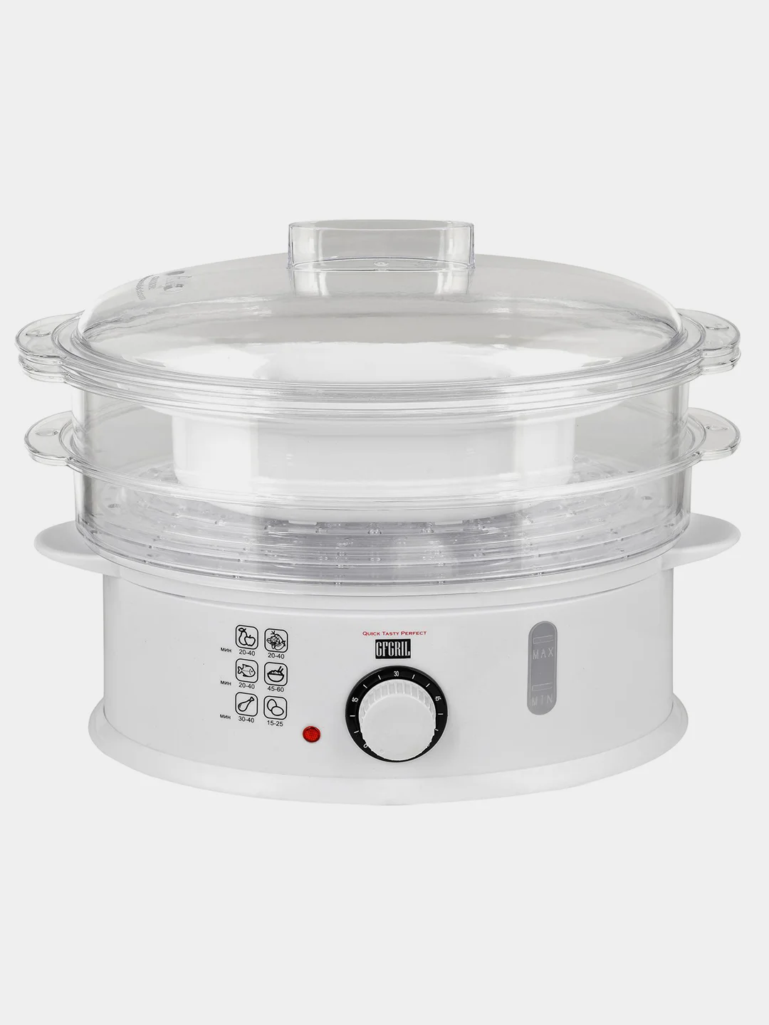 Пароварка GFGRIL GFS-5MPP, 9 л, 3 уровня, функция долива воды