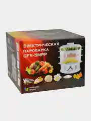 Пароварка GFGRIL GFS-5MPP, 9 л, 3 уровня, функция долива воды