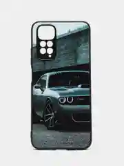 Серый металлик чехол с рисунком на Xiaomi Redmi Note 11 4G и Redmi Note 11S 4G (Редми Нот 11 и  Нот 11с)