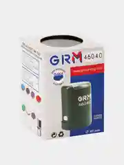 Оснастка для печатей, оттиск D=40 мм, синий, Grm 46040, корпус черный, крышка, подушка