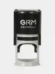 Оснастка для печатей, оттиск D=40 мм, синий, Grm 46040, корпус черный, крышка, подушка