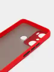 Красный чехол для Infinix Hot 20i / Инфиникс Хот 20Ай, пластиковый, матовый