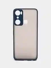 Темно-синий чехол для Infinix Hot 20i / Инфиникс Хот 20Ай, пластиковый, матовый