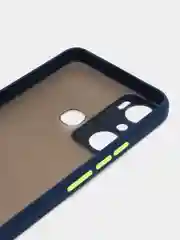 Темно-синий чехол для Infinix Hot 20i / Инфиникс Хот 20Ай, пластиковый, матовый