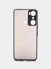 Черный чехол для Infinix Hot 20i / Инфиникс Хот 20Ай, пластиковый, матовый
