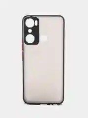 Черный чехол для Infinix Hot 20i / Инфиникс Хот 20Ай, пластиковый, матовый