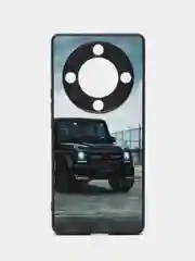 Тёмно-коричневый чехол с рисунком на Honor X9a (Хонор Х9а)