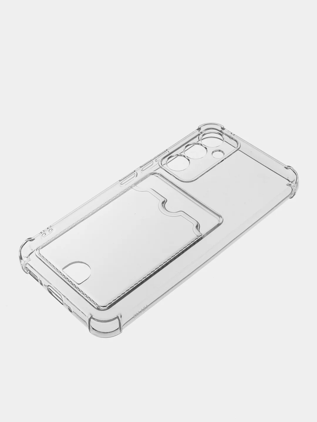 Прозрачный чехол для Samsung Galaxy A54 / Самсунг Галакси А54, прозрачный, с карманом для карты
