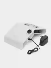 Белый пылесос для маникюра с регулятором, 80W, вытяжка
