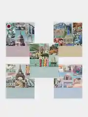 Тетрадь А5, 48 л., Hatber-eco скоба, клетка, Travelbook, 2 шт., 48Т5D1