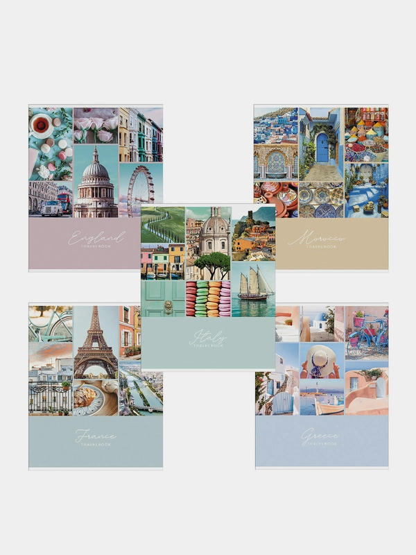 Тетрадь А5, 48 л., Hatber-eco скоба, клетка, Travelbook, 2 шт., 48Т5D1
