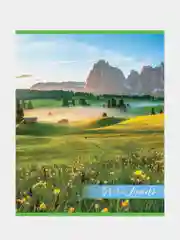Тетрадь А5, 48 л., Hatber-eco скоба, клетка, 2 шт., GreenLand, 48Т5D1