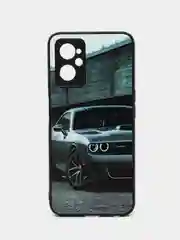 Серый металлик чехол с рисунком на Realme 9i (Реалми 9i)