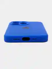 Индиго чехол Silicone Case iPhone 11, 13, 14, Pro, Max, с закрытым низом, айфон, силикон кейс