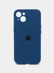 Синий чехол Silicone Case iPhone 11, 13, 14, Pro, Max, с закрытым низом, айфон, силикон кейс