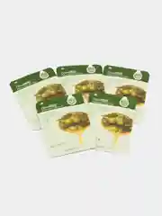 Бирюзовый маска для лица тканевая, 1-5 штук