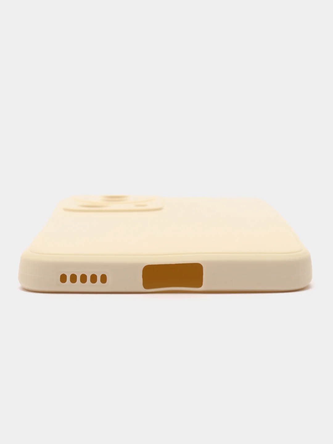 Молочный чехол для Xiaomi 13 Lite силиконовый (Ксиоми 13 лайт), силиконовый, c защитой камеры