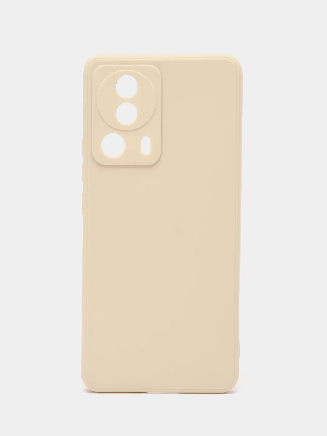 Молочный чехол для Xiaomi 13 Lite силиконовый (Ксиоми 13 лайт), силиконовый, c защитой камеры