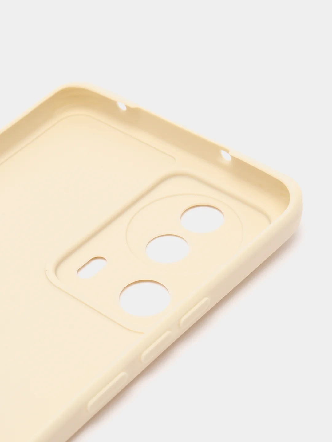 Молочный чехол для Xiaomi 13 Lite силиконовый (Ксиоми 13 лайт), силиконовый, c защитой камеры
