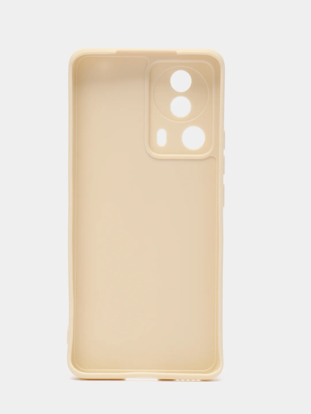 Молочный чехол для Xiaomi 13 Lite силиконовый (Ксиоми 13 лайт), силиконовый, c защитой камеры