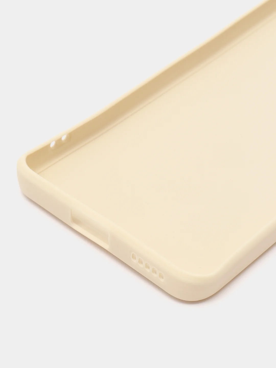 Молочный чехол для Xiaomi 13 Lite силиконовый (Ксиоми 13 лайт), силиконовый, c защитой камеры