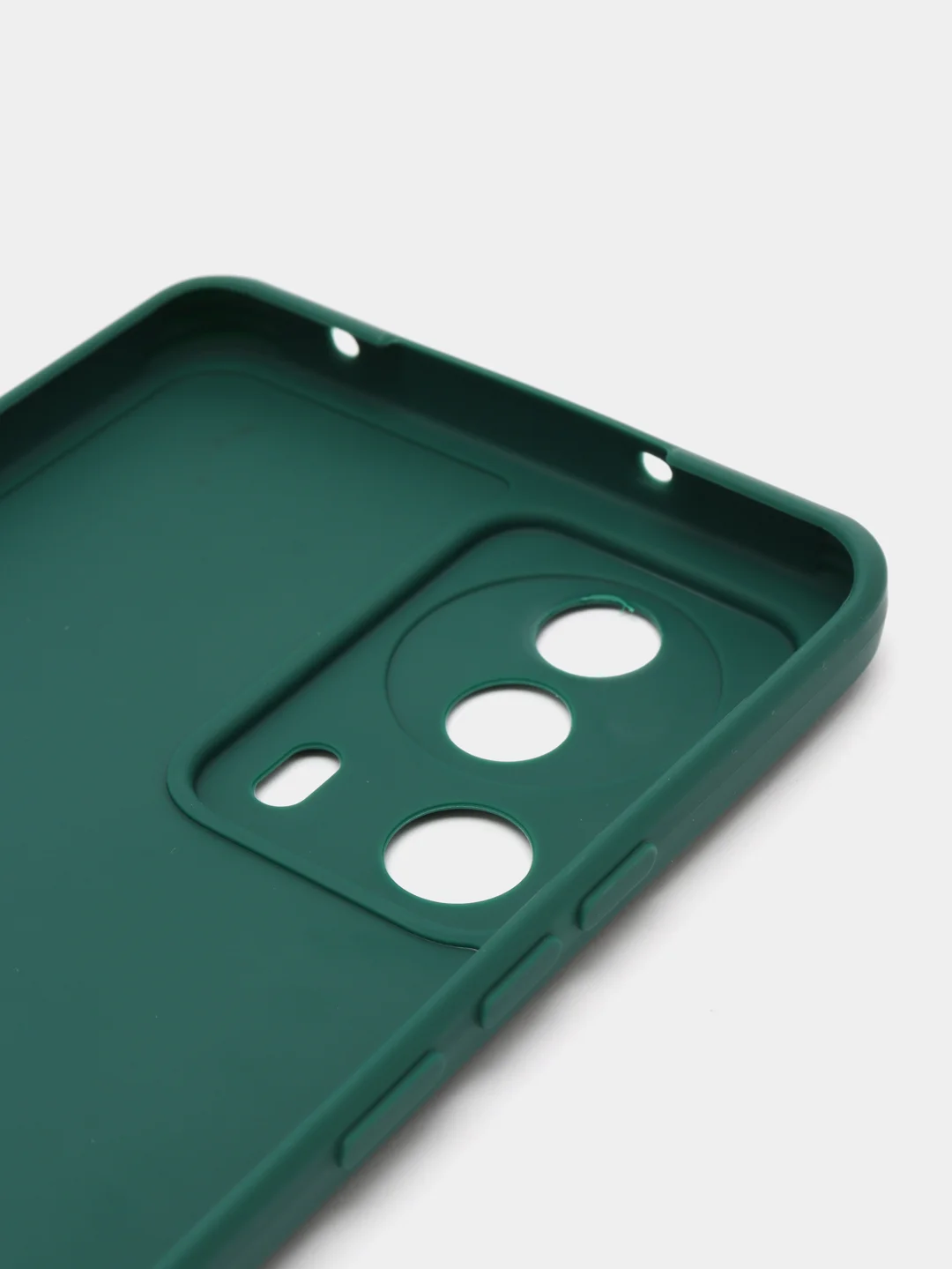 Тёмно-зелёный чехол для Xiaomi 13 Lite силиконовый (Ксиоми 13 лайт), силиконовый, c защитой камеры