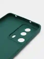 Тёмно-зелёный чехол для Xiaomi 13 Lite силиконовый (Ксиоми 13 лайт), силиконовый, c защитой камеры