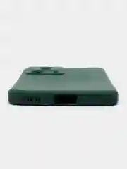 Тёмно-зелёный чехол для Xiaomi 13 Lite силиконовый (Ксиоми 13 лайт), силиконовый, c защитой камеры