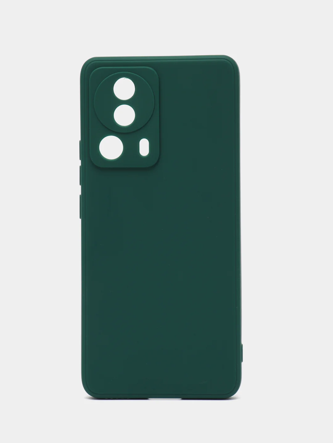 Тёмно-зелёный чехол для Xiaomi 13 Lite силиконовый (Ксиоми 13 лайт), силиконовый, c защитой камеры