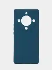Синий чехол для Huawei Honor X9A, X, 9A, силиконовый  (Хонор х9а), силиконовый, c защитой камеры