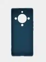 Синий чехол для Huawei Honor X9A, X, 9A, силиконовый  (Хонор х9а), силиконовый, c защитой камеры