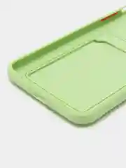 Зеленый чехол для iPhone 7, 8 Plus (Айфон 7, 8 Плюс) с карманом для карт