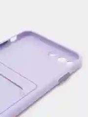 Лавандовый чехол для iPhone 7, 8 Plus (Айфон 7, 8 Плюс) с карманом для карт