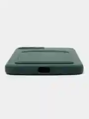 Тёмно-зелёный чехол для iPhone 7, 8 Plus (Айфон 7, 8 Плюс) с карманом для карт