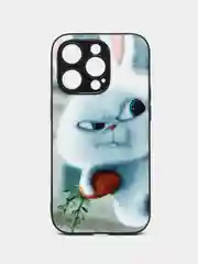 Багровый чехол с ярким рисунком на Apple iPhone 14 Pro (Айфон 14 Про)