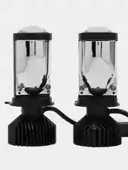 Белый мини BiLED линзы Y6, светодиодные билед лампы, цоколь H4 12 - 24 V