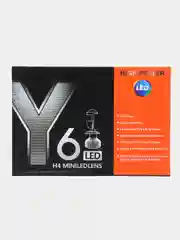Белый мини BiLED линзы Y6, светодиодные билед лампы, цоколь H4 12 - 24 V