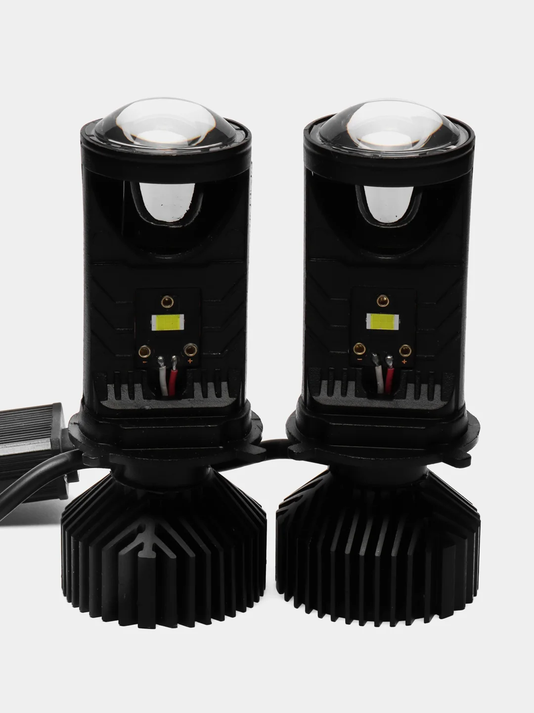 Белый мини BiLED линзы Y6, светодиодные билед лампы, цоколь H4 12 - 24 V
