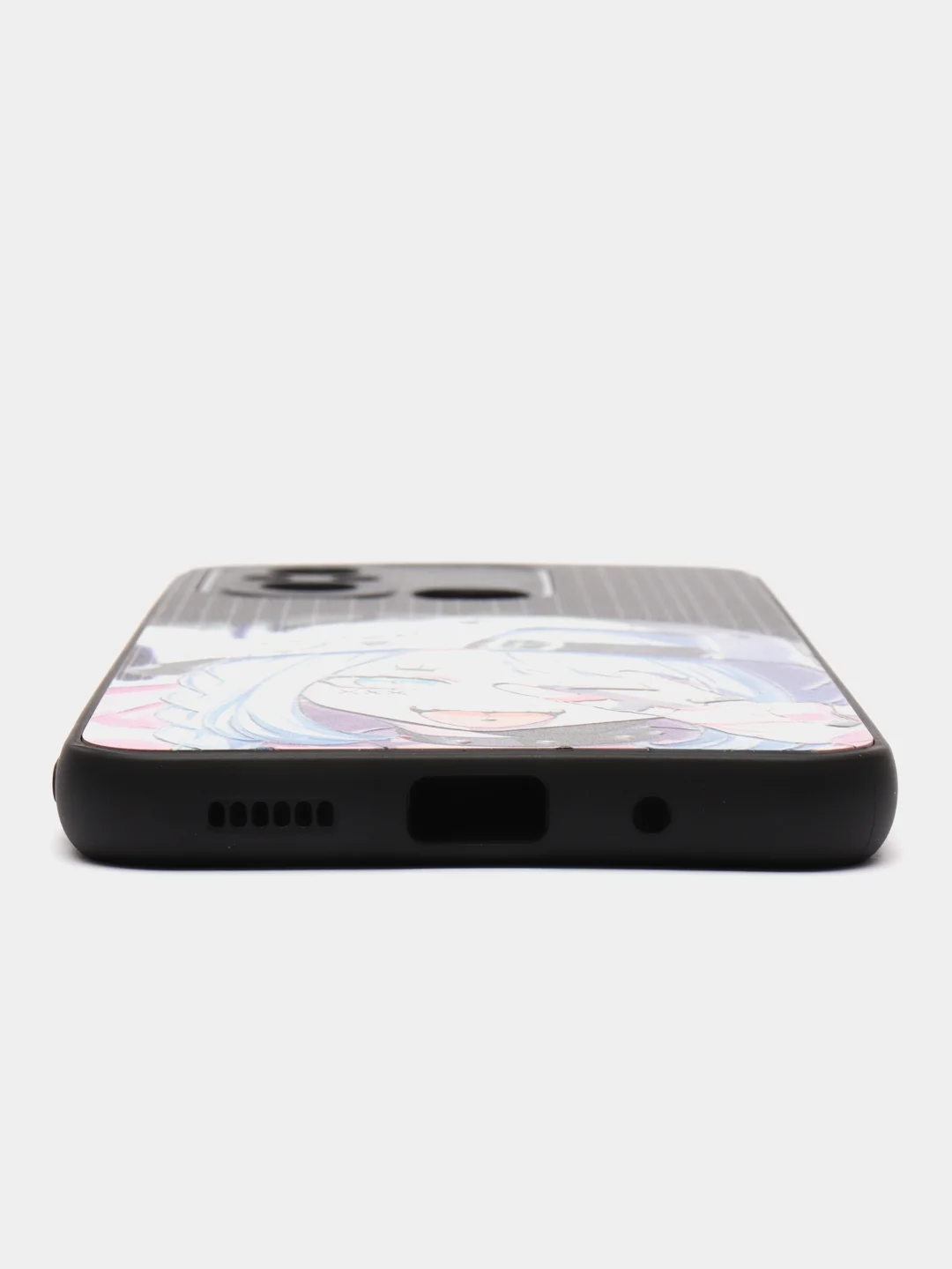 Сиреневый чехол с рисунком на Xiaomi Redmi 12C (Сяоми Редми 12Ц)