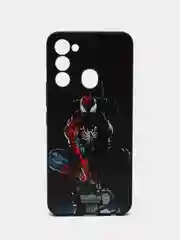Темно-синий чехол с рисунком на Tecno Spark 8C и Tecno Go 2022 (Текно Спарк 8С и Текно Го 2022)