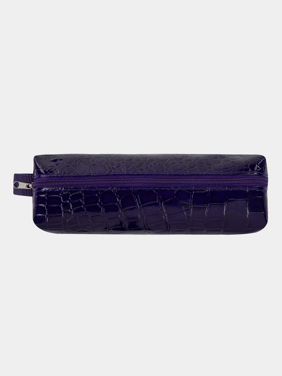 Пенал-косметичка Brauberg, крокодиловая кожа, 20х6х4 см, Ultra purple, 270848